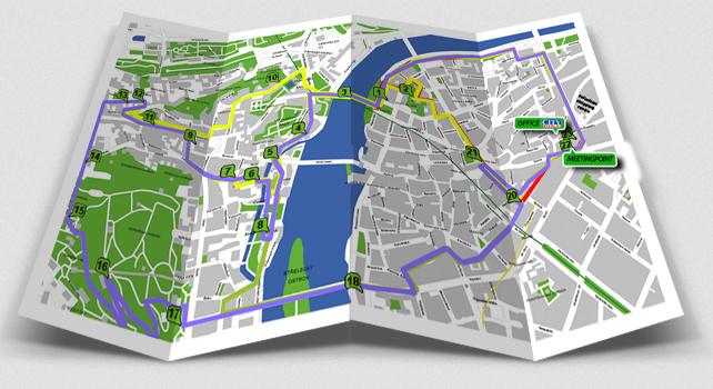 Segway Tours in Prague map